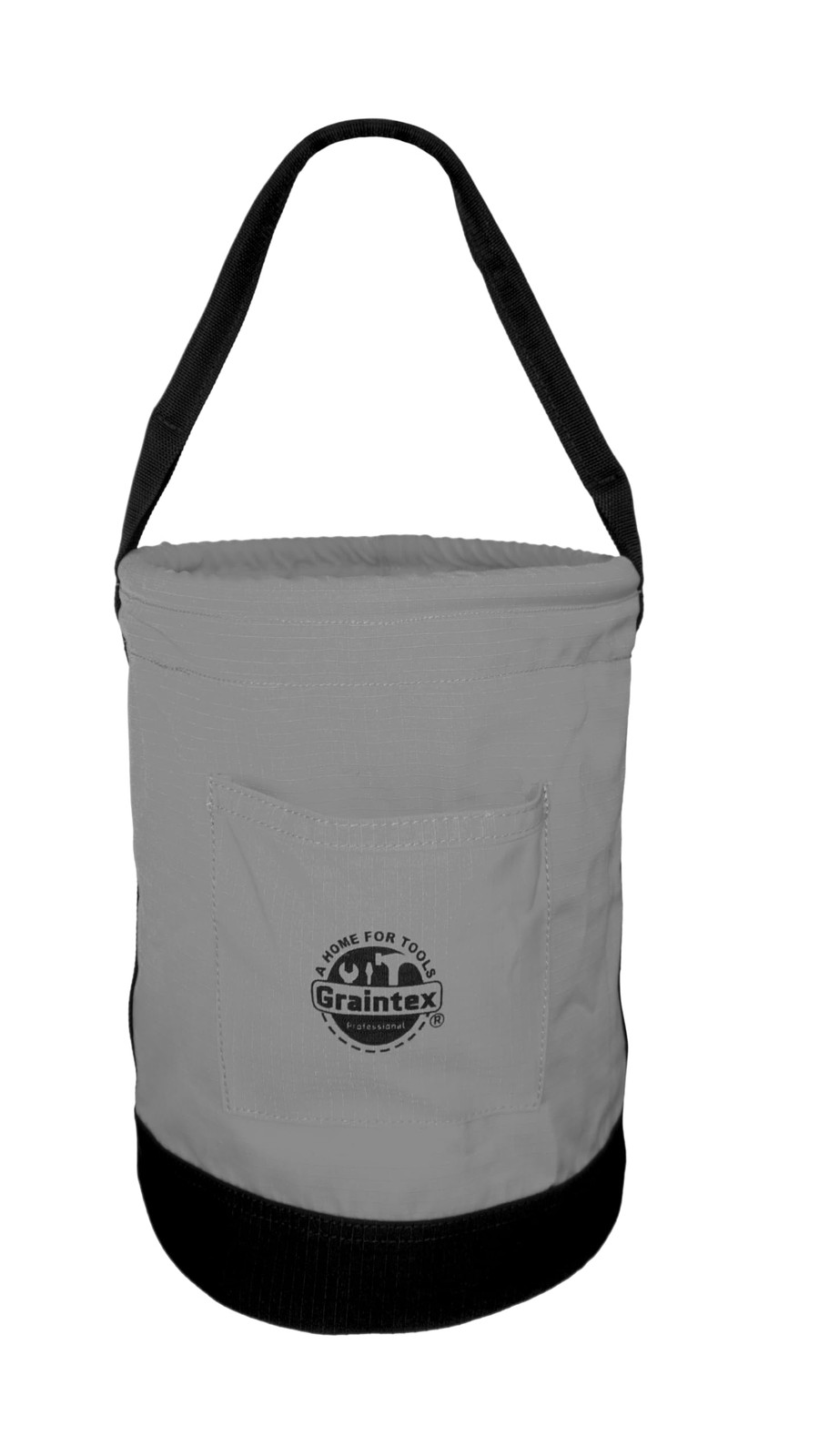 Graintex Canvas Utility Bucket 9.5″x14″ Round Tool Bag Reinforced Handle Tan