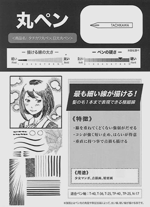 36 Manga debut free pen shaft (T-36P) & zebra nib (A) 6 types 12 pieces set