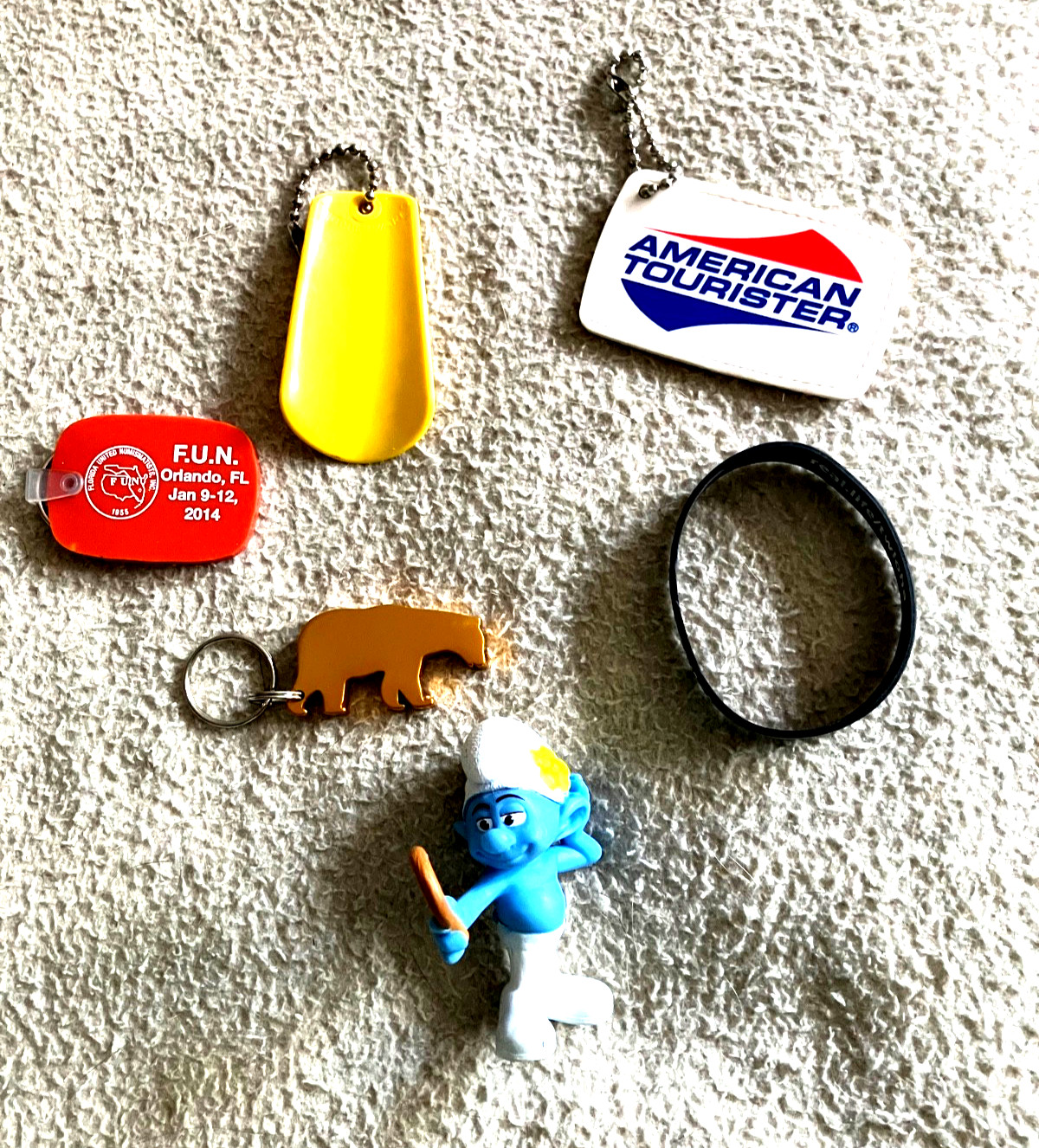 Junk Draw Lot Mixed Lot-Key Chains, Tokens, Button Pins, Etc