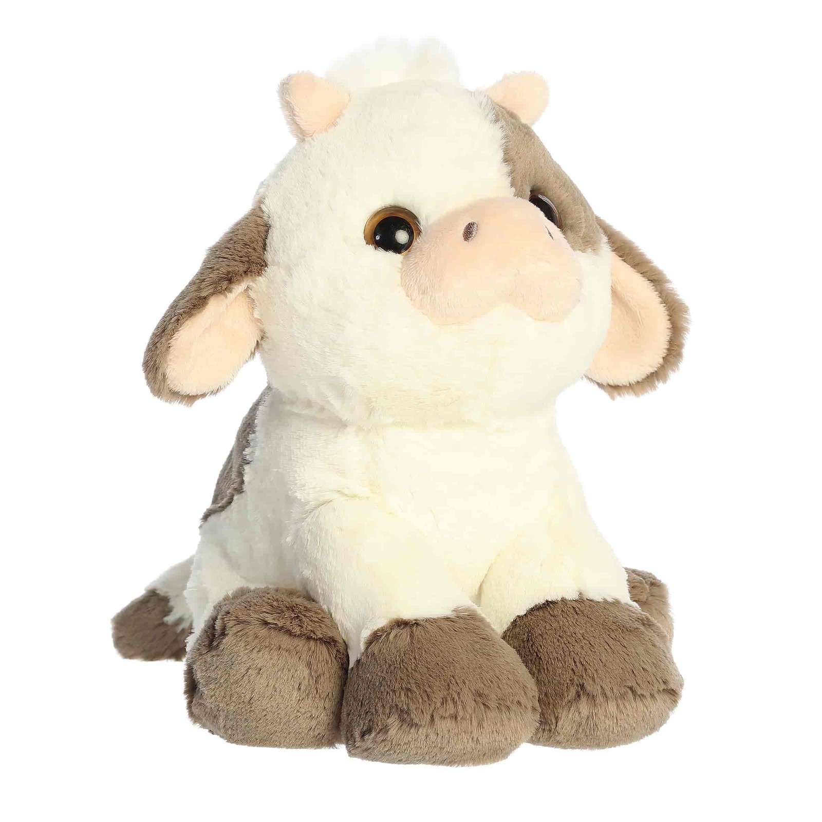 Aurora Little Dreamers Moony Cow Plush Brown 8in Cute Stuffed Animal Gift Toy