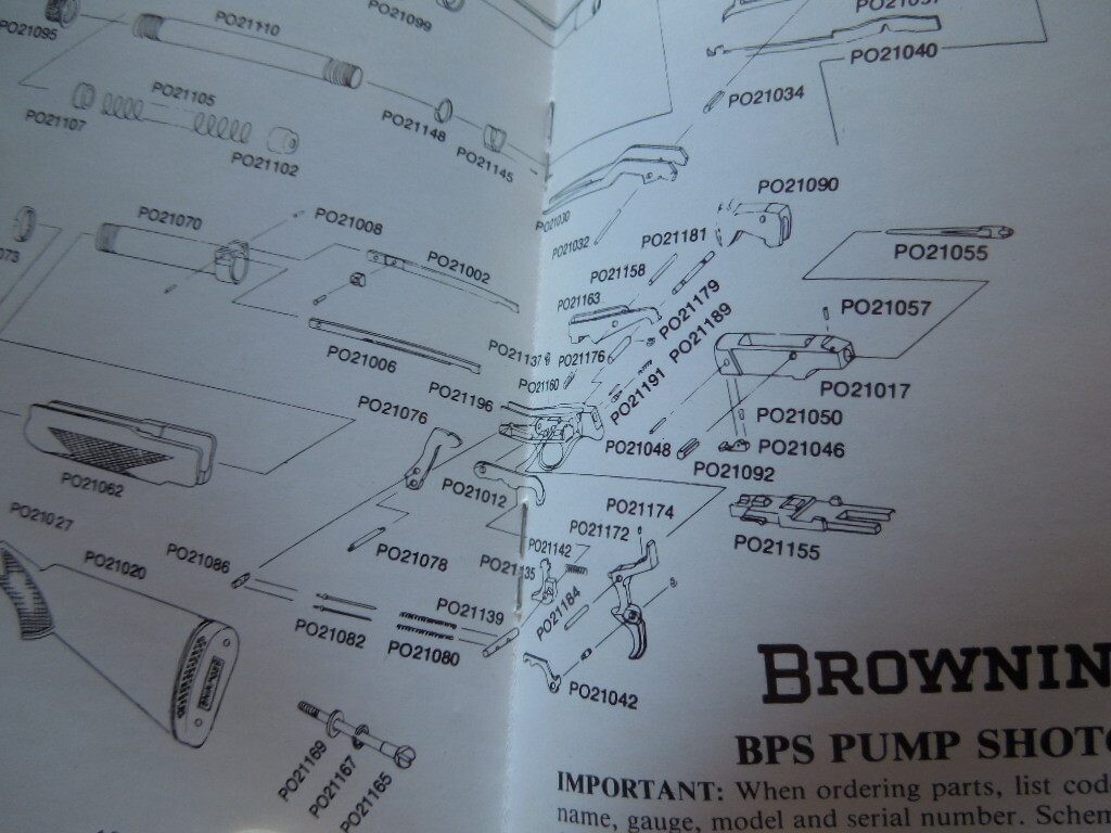 100% Original Factory Browning BPS Pump Action Shotgun Operation / Care Manual
