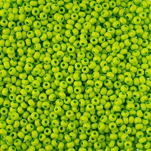 John Bead Czech Seed Beads 10/0, Light Green, 22g
