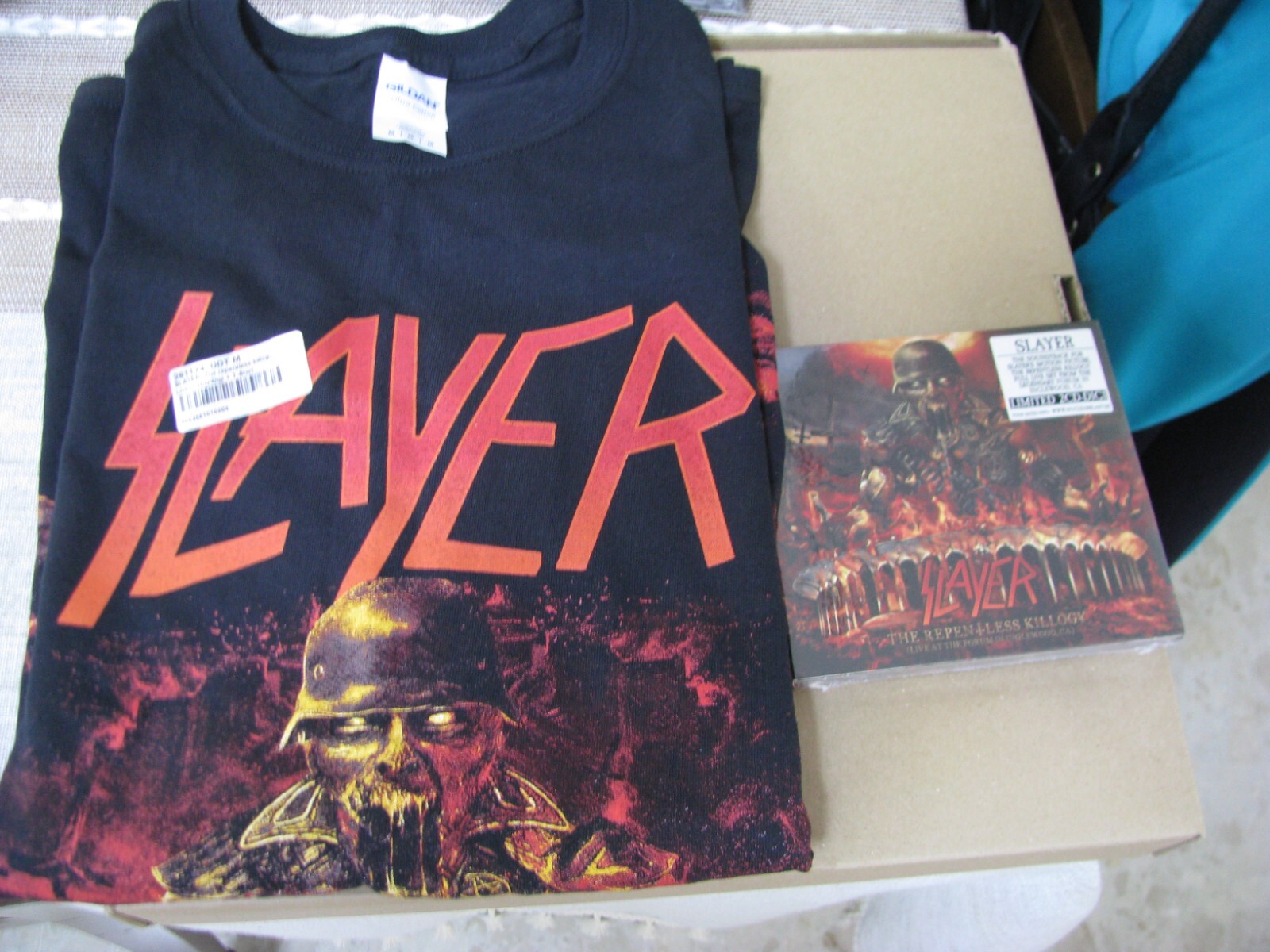 SLAYER-REPENTLESS KILLOGY-MEGA RARE UNIQUE STRICTLY LIMITED 2CD-DIGI +T SHIRT-M