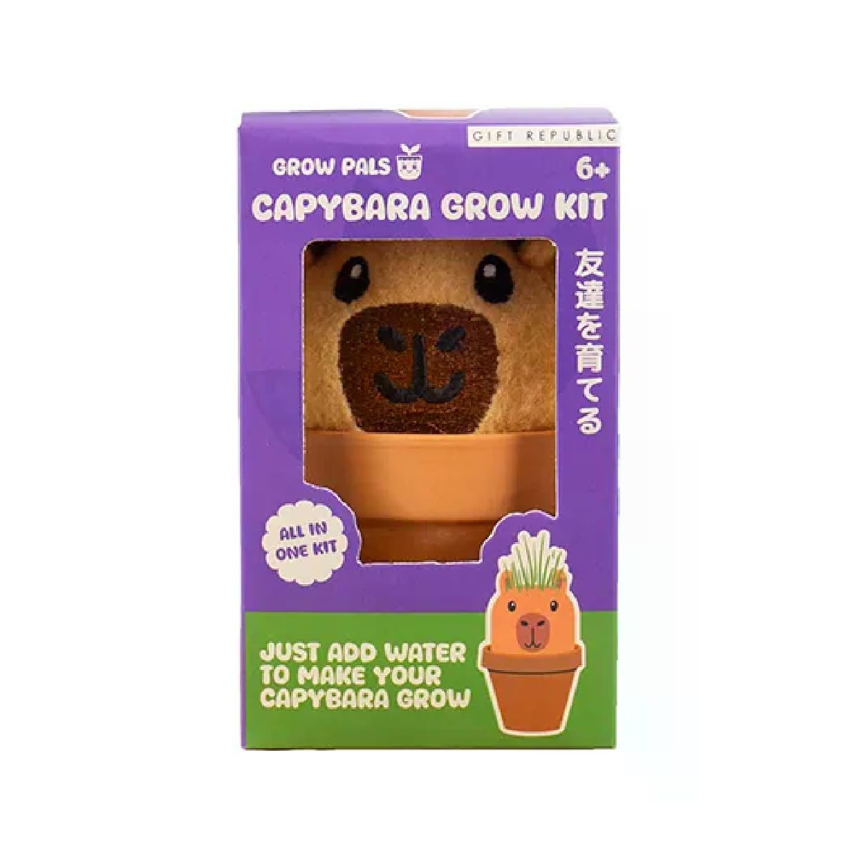 Gift Republic Capybara Grow Pal Kit, Multicolor