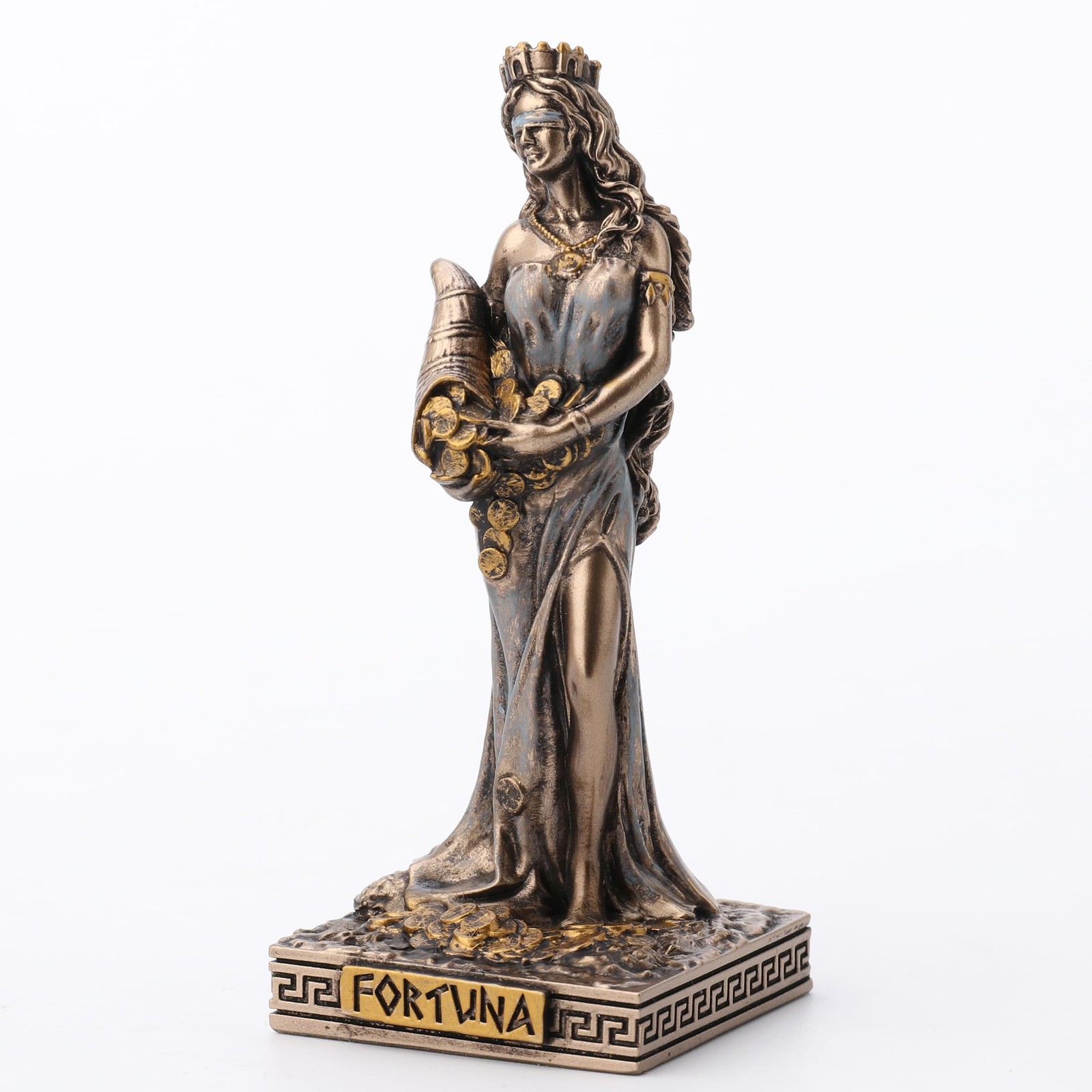 Veronese Design 3.5″ Fortuna Greek Goddess of Good Fortune Resin Figurine