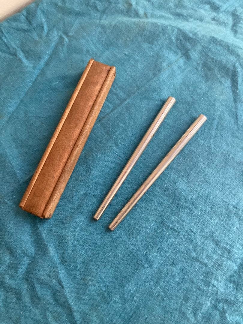 Antique Prewar Yamabashi Portable Chopsticks Comes with Case Rare Item