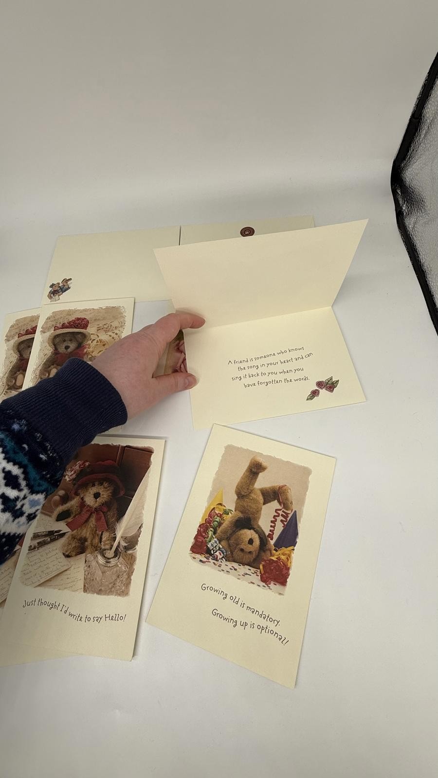 Boyds Bears Greeting Card Lot – 7 Cards + 2 Envelopes