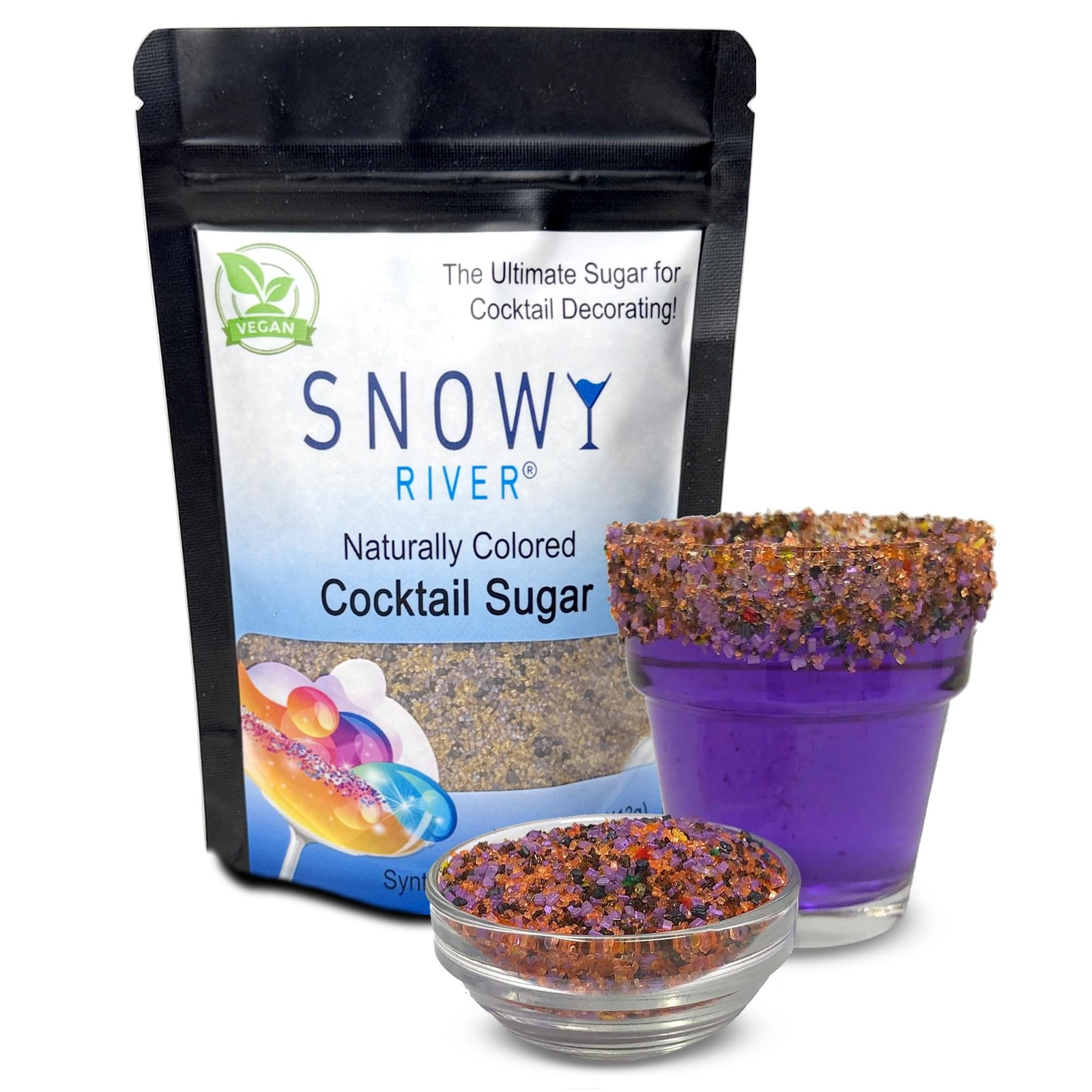 Snowy River Halloween Cocktail Sugar Rimmer 4oz Kosher All Natural