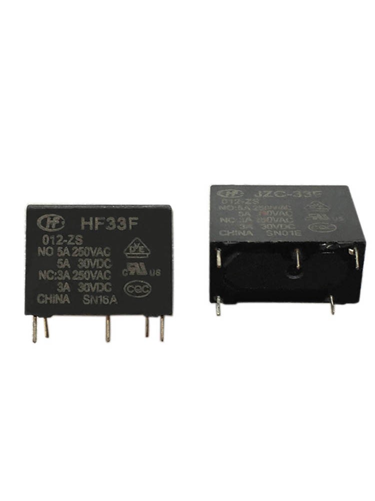 2PCS Relay HF33F-012-ZS 12VDC 5PIN 5A