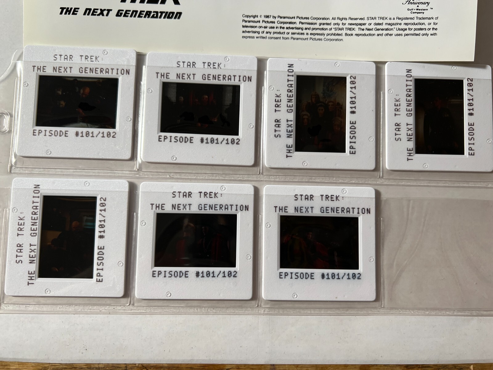 Star Trek TNG Promo Photo & Color Slides Encounter at Farpoint RARE (FH-182)