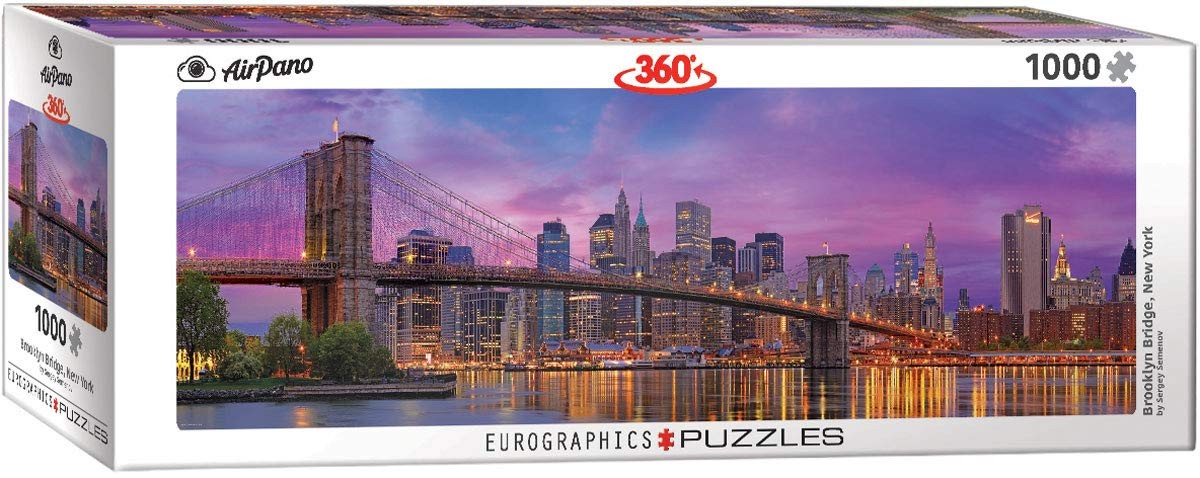 EuroGraphics Brooklyn Bridge Panoramic 1000-Piece Puzzle New York