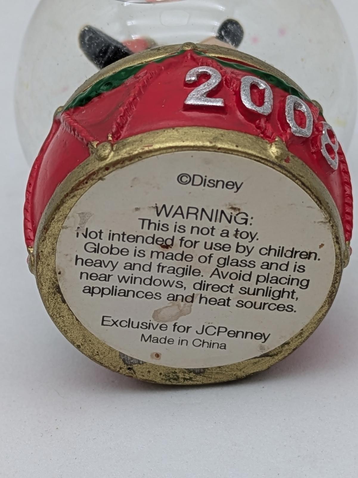 Disney Mickey Mouse Snow Globe 2008
