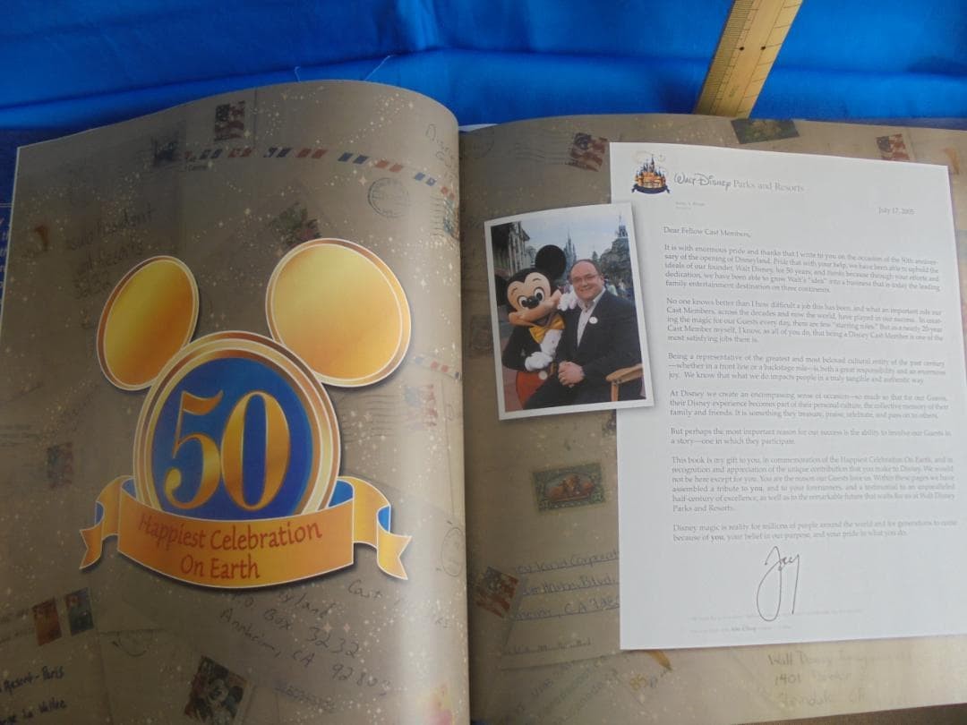 Walt Disney 50th Anniversary Album Florida Parks Limited Edition Collectible