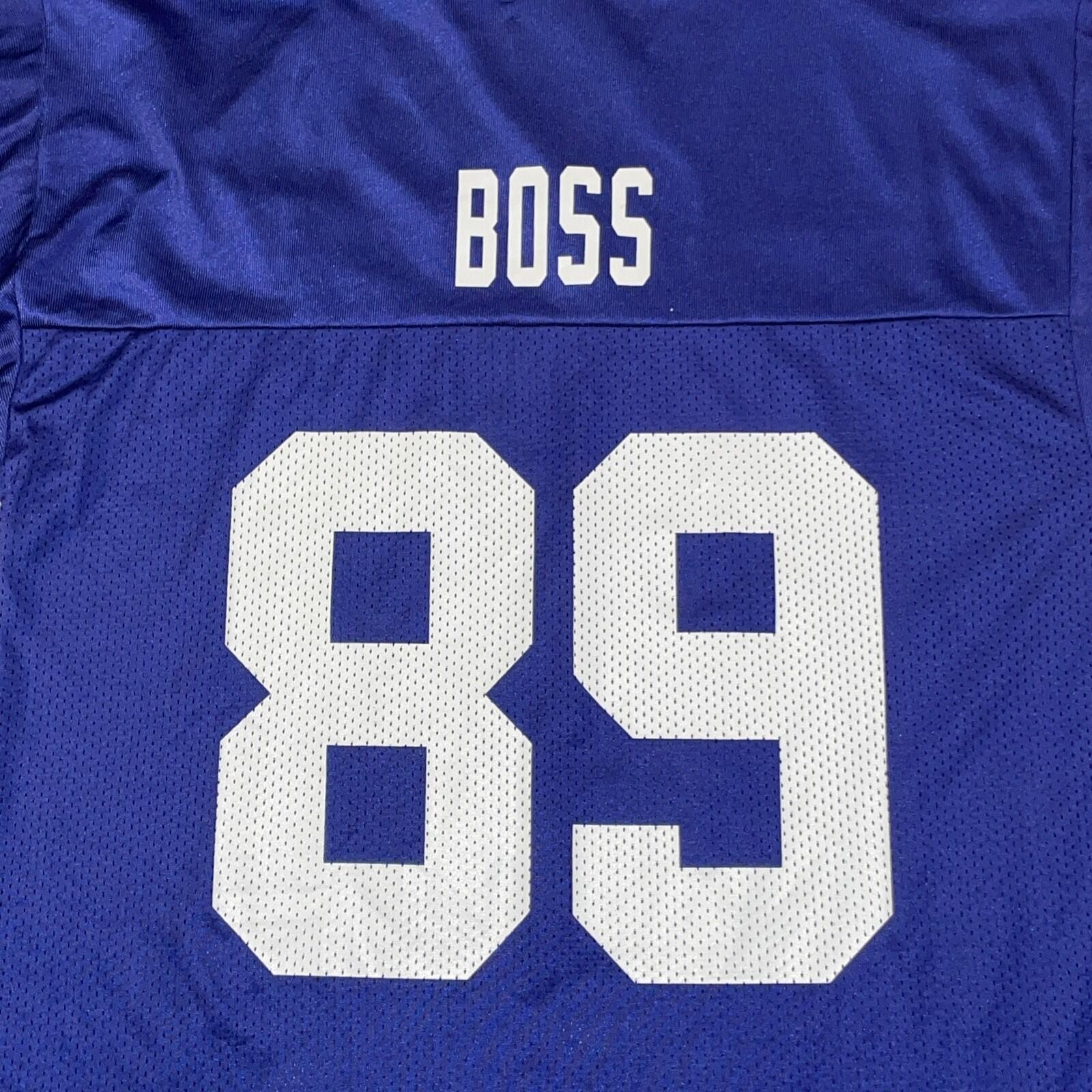 Reebok NY Giants Kevin Boss #89 NFL Team Apparel Jersey Blue Size Medium