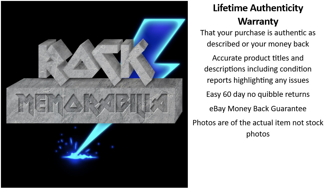 Genesis Tom Petty Devo Pass Ticket Artist Guest Freddy Bannister Knebworth 1978