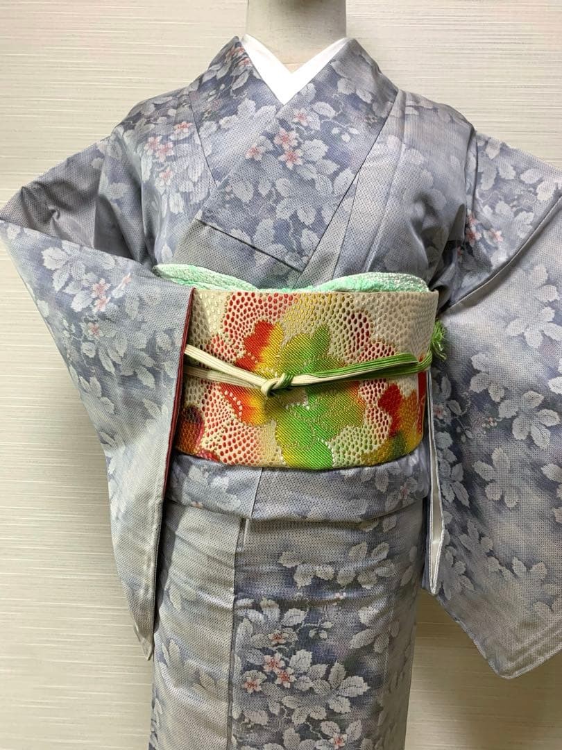 [Good condition] Authentic Oshima Tsumugi White Oshima Tsumugi Kimono Length