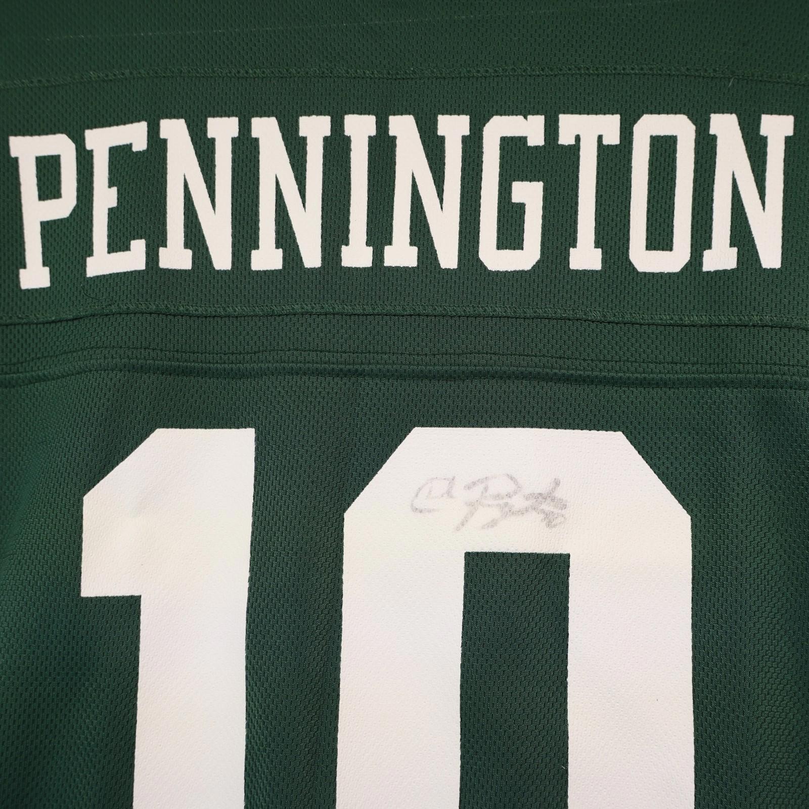 Signed Pennington #10 New York Jets NFL Reebok Jersey Men’s