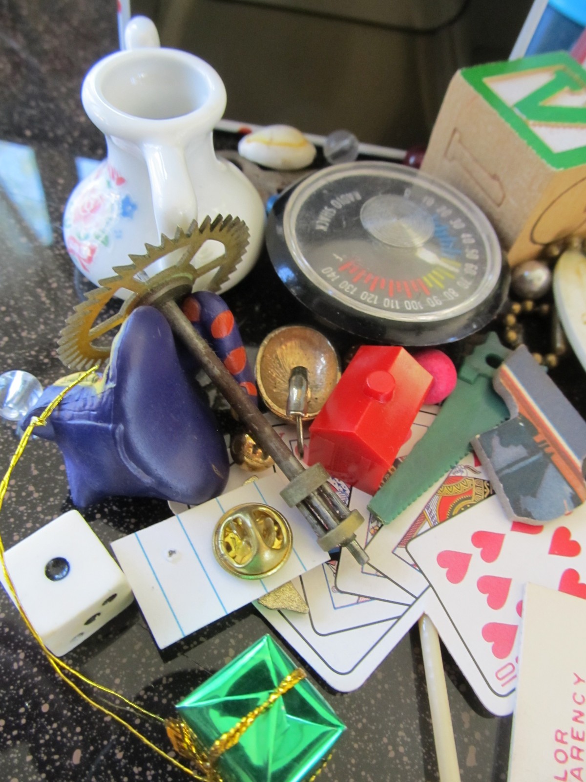 Trinket Shelf Treasure Tin (small), Lot Of 20+ Items, Vintage To Modern