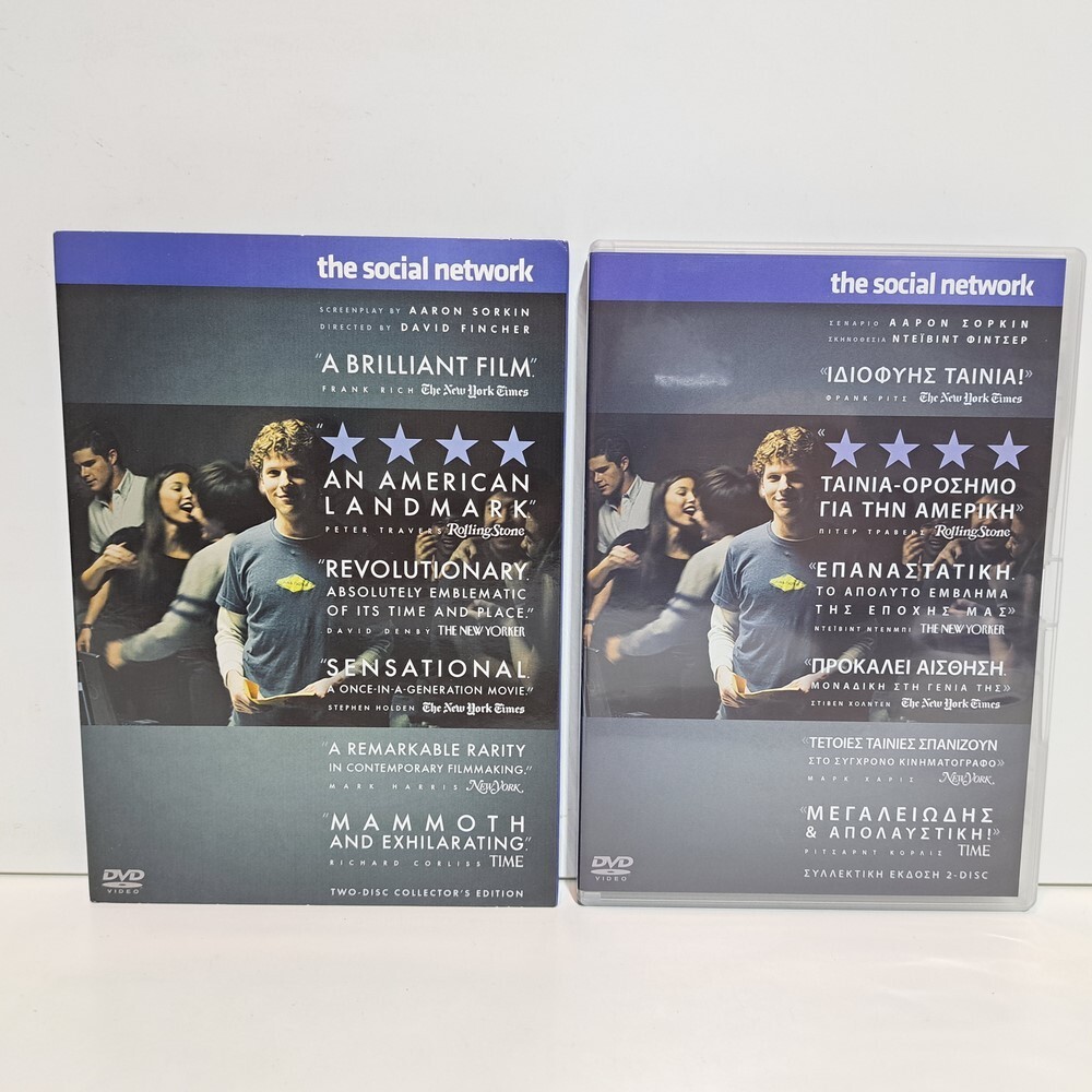 BIOGRAPHY GREEK DVD Region 2 PAL The Social Network 2010 Andrew Garfield ZSV
