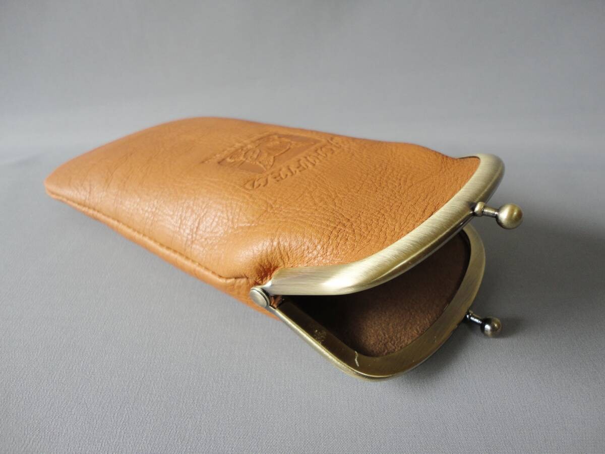 Wachifield Dayan Leather Glasses Case Shape Pouch Camel Japan