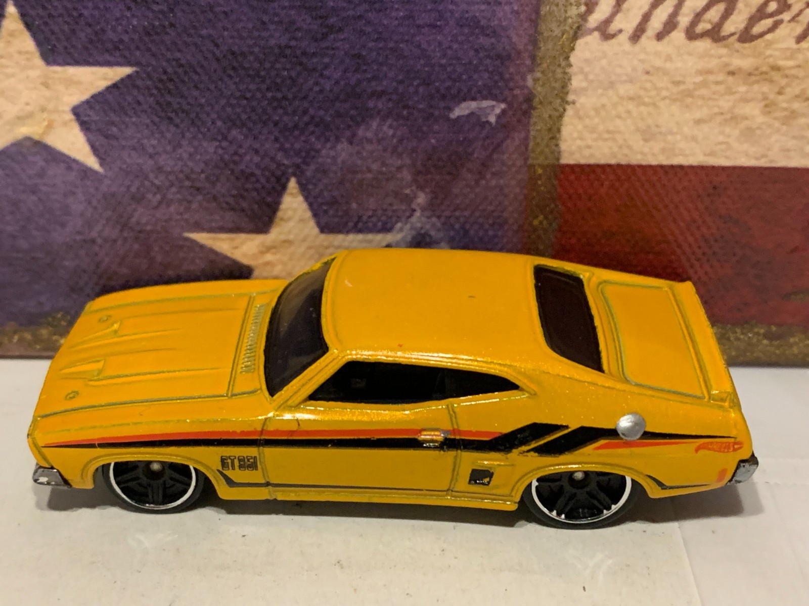 HOT WHEELS 1973 FORD FALCON XB X2. YELLOW & BLACK