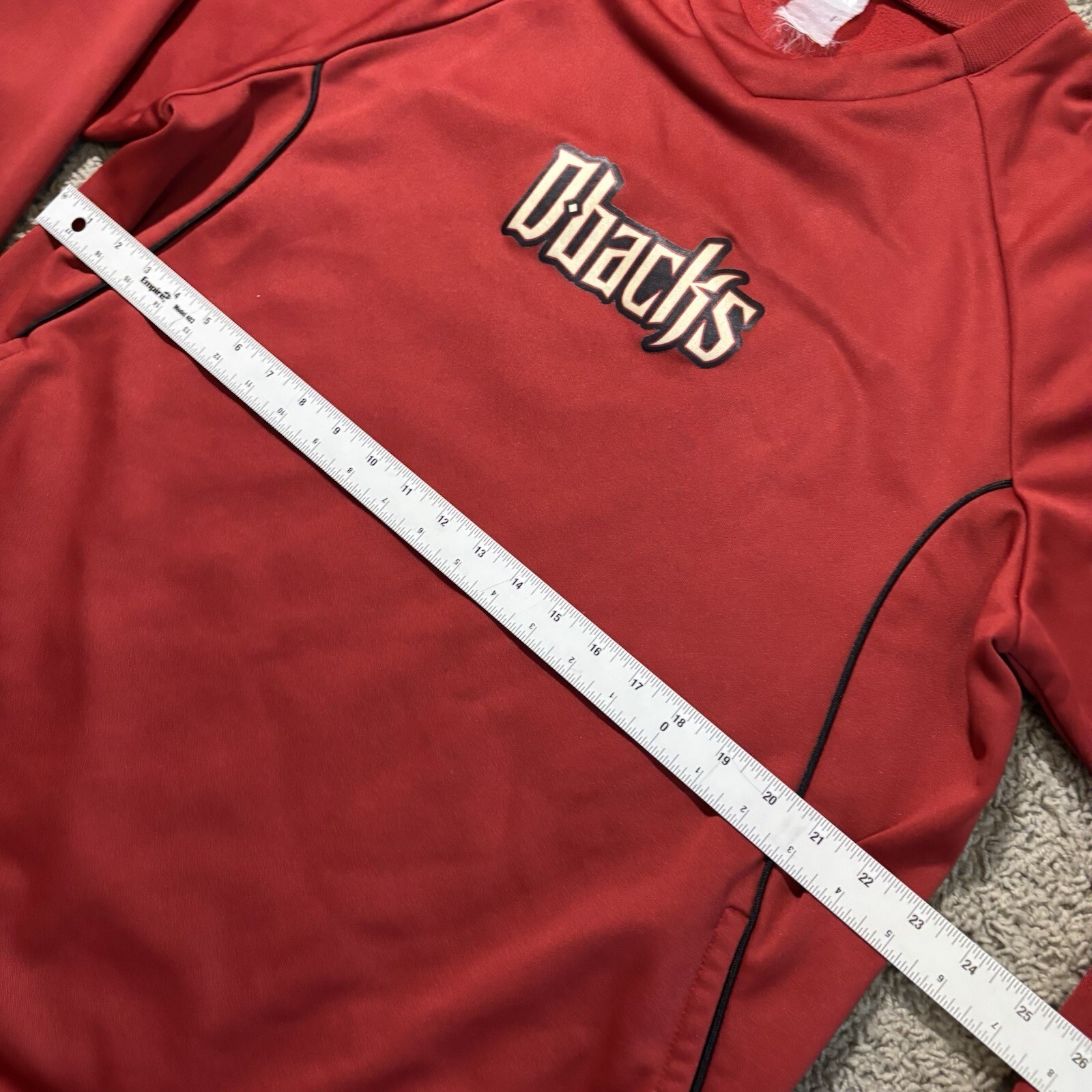 Vintage Arizona Diamondbacks Majestic Therma Base Pullover Sweatshirt Red Men XL