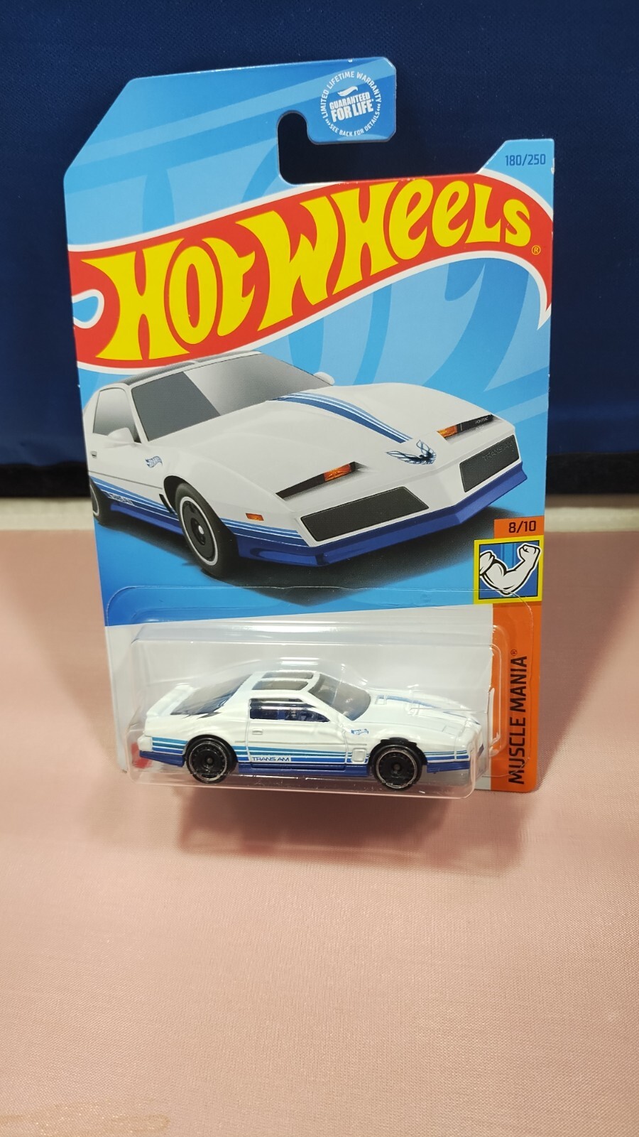 Hot Wheels ’84 Pontiac Firebird Muscle Mania #8/10 White Diecast 1:64 Scale