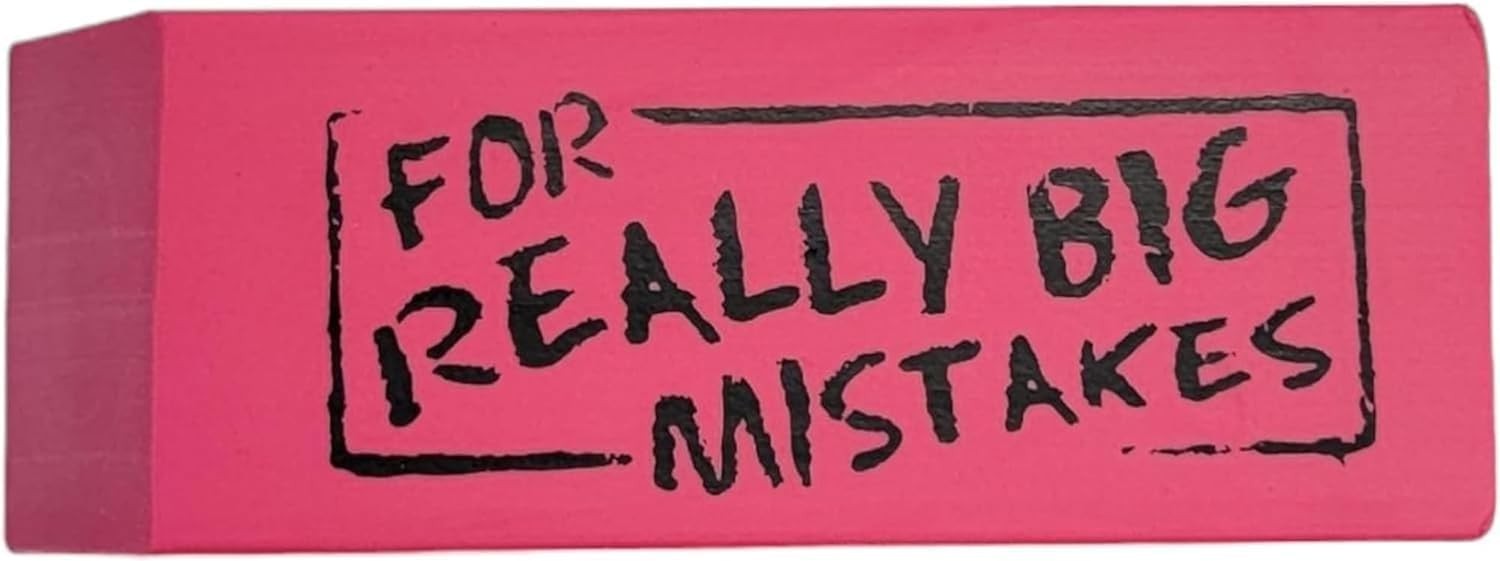 Rhode Island Novelty Jumbo Big Mistake Wedge Eraser, One Per Order
