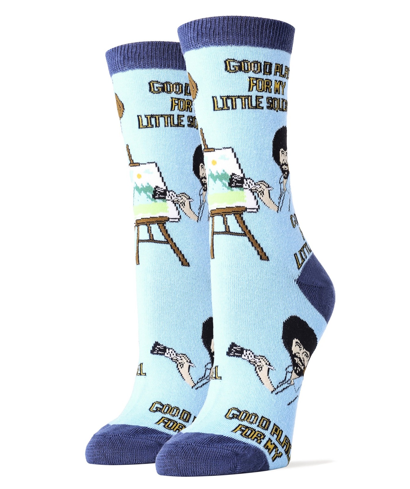 Oooh Yeah Socks, Women’s Cotton Crew Socks (Little Squirrel)