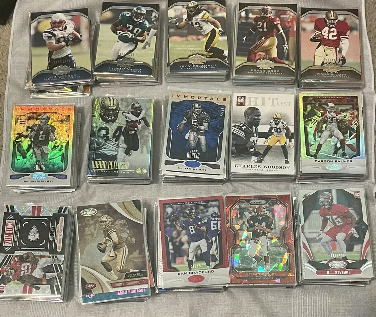 Rookies, parallels and insert Football hot pack with A 1/5 Chance For All #ed