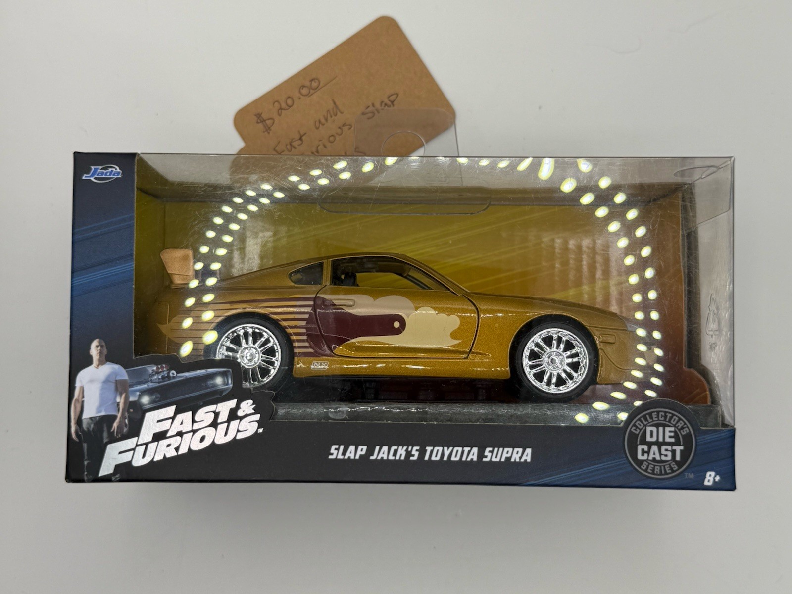 2023 Fast & Furious Toyota Supra Gold Diecast 1:32 Scale Rear Spoiler New Jada