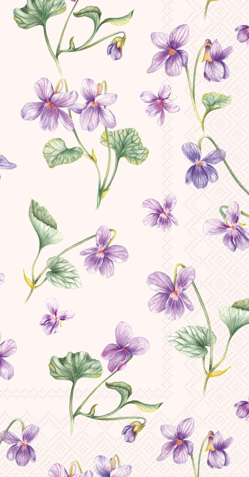 IHR Ideal Home Range 3-Ply Paper Napkins Dream of Violets 16-Count 8.25×4.5