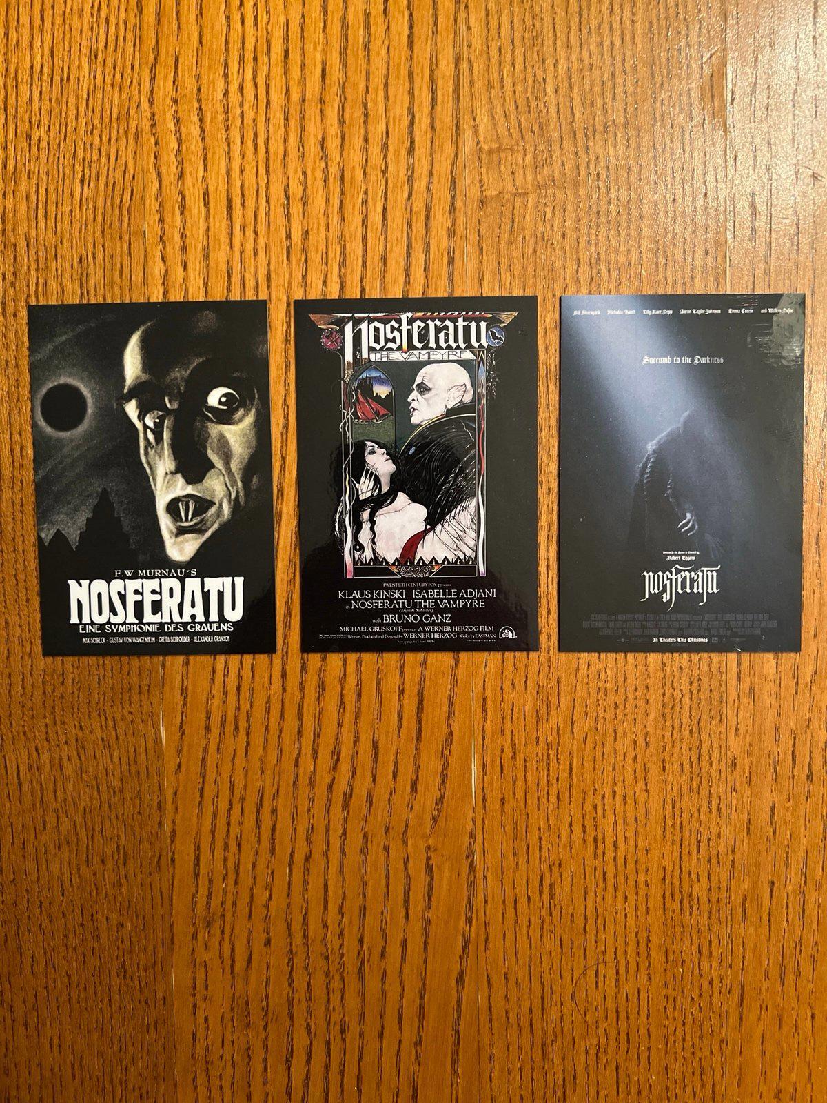 Nosferatu fridge magnets. Classic horror poster art count orlok