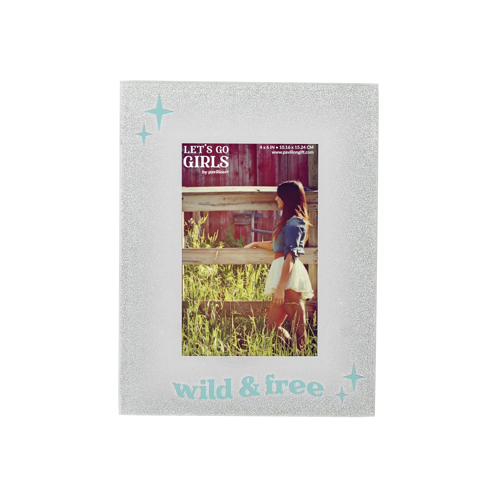 Pavilion Gift Company Wild & Free Photo Frame, 8.75-Inch Western Decor