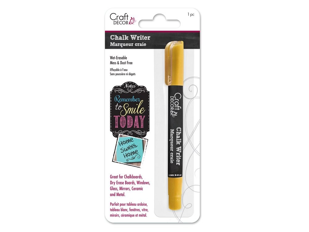 Chalk Writer Wet-Erase Marker Gold Mess-Free Vibrant Color