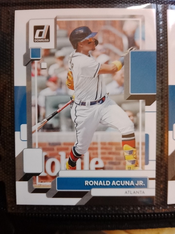 2022 Donruss Ronald Acuna Jr Base And Image Variation Card Lot Of 2 Cards