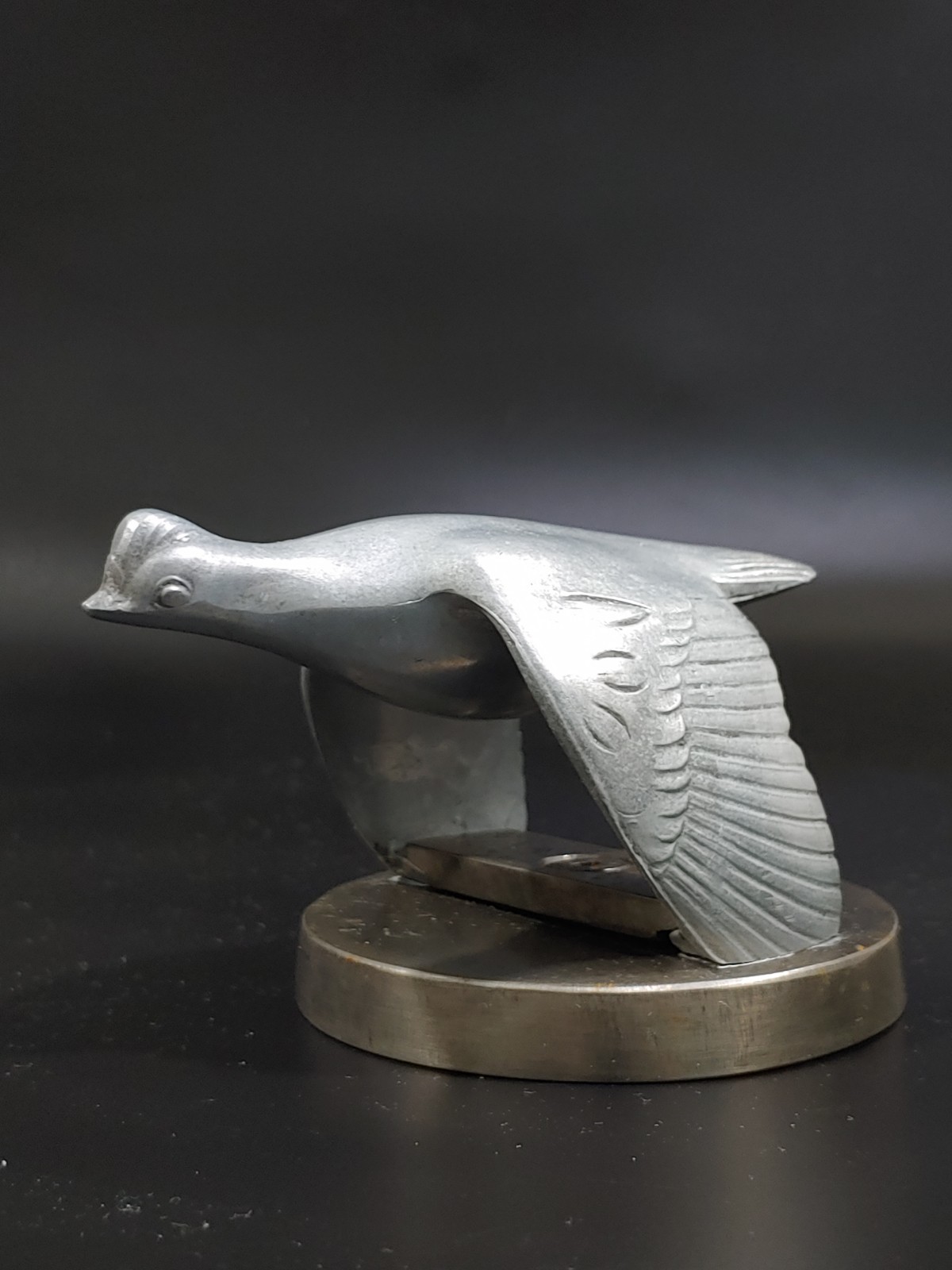 1931 Ford Model A Oldtimer US Car Pewter Sculpture Flying Bird Figurine Emblem