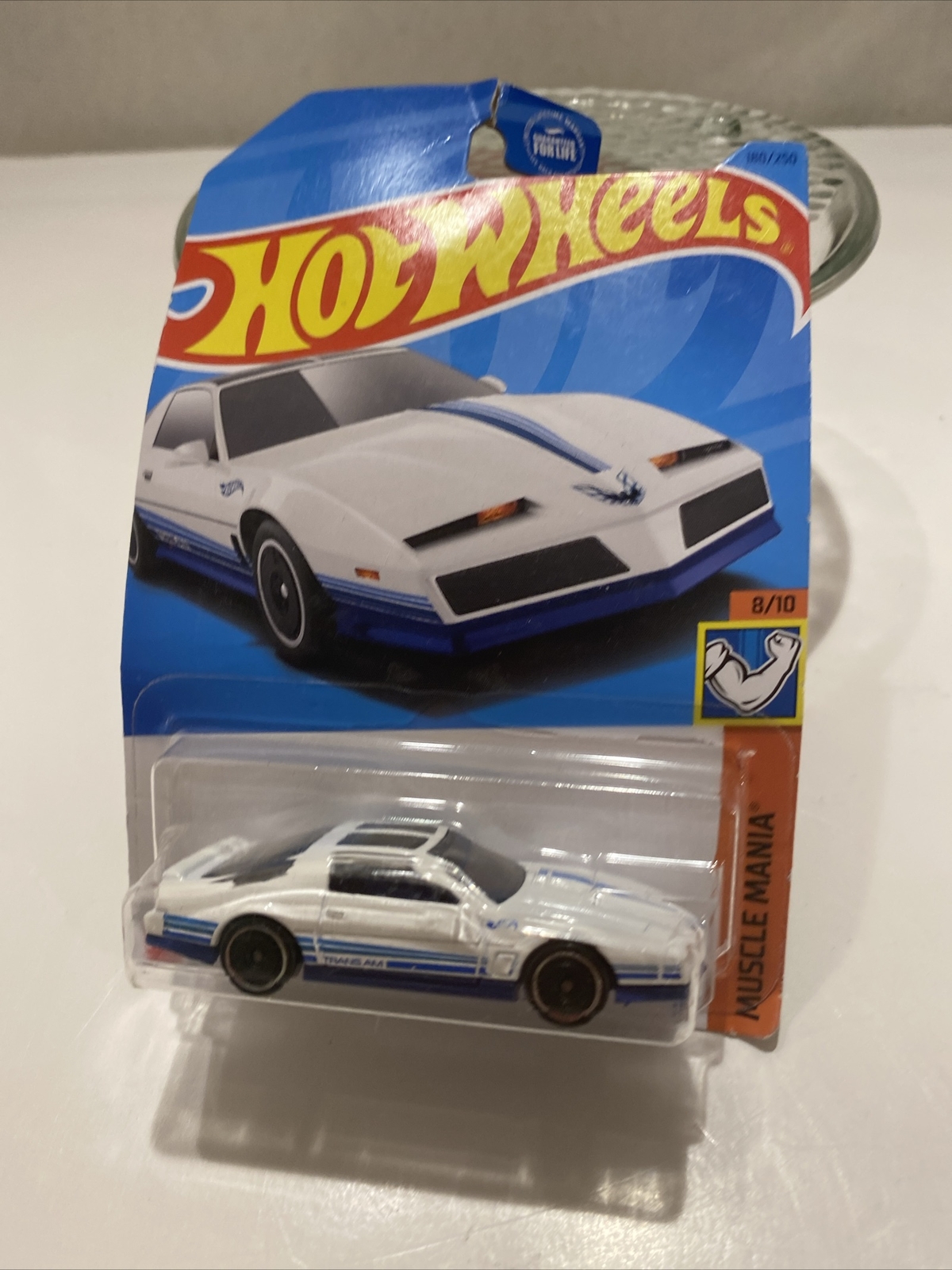 Hot Wheels ’84 Pontiac Firebird Muscle Mania #8/10 White Diecast 1:64 Scale A1