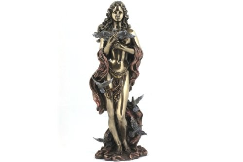 Pacific Giftware Aphrodite Greek Goddess of Love Statue, Bronze Powder Cast, 12″