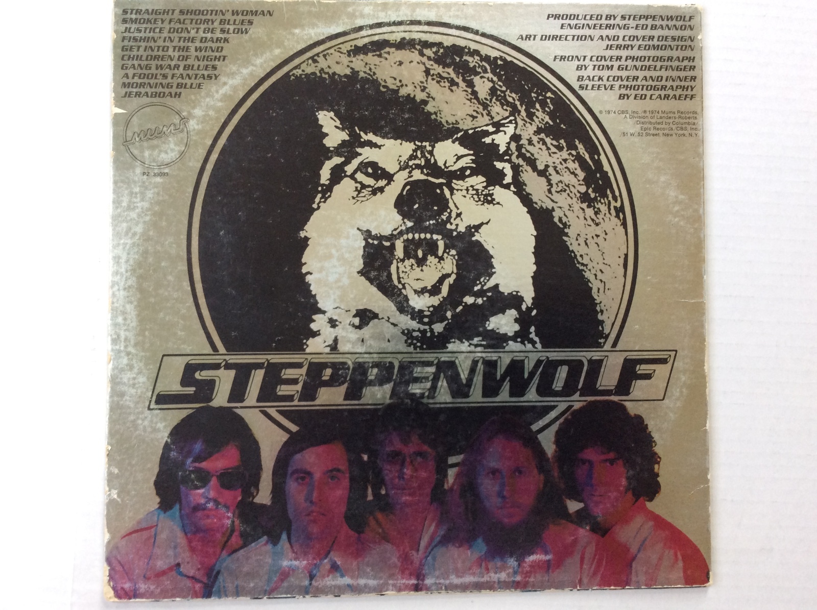 STEPPENWOLF SLOW FLUX ORIG 1974 MUMS PZ 33093 W/ORIG INNER NM