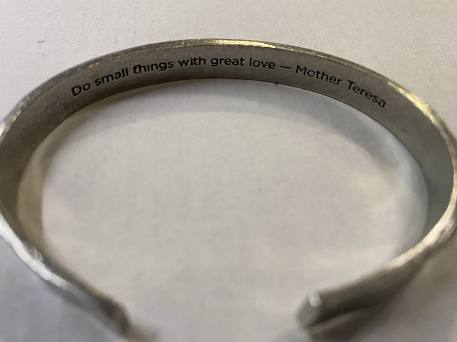 Lot of 4 Quotable Cuffs Engraved Pewter Bracelet by Whitney Howard Designs