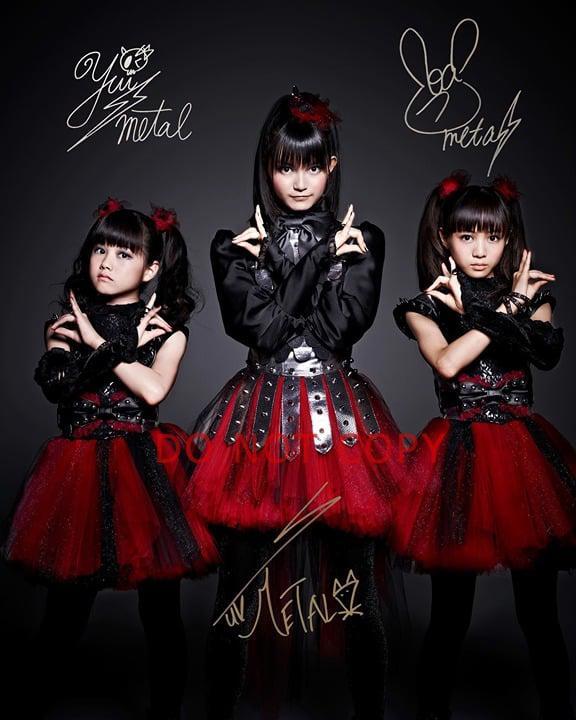 Babymetal Japanese metal band SIGNED reprint 11×14 Poster Autographed RP #3