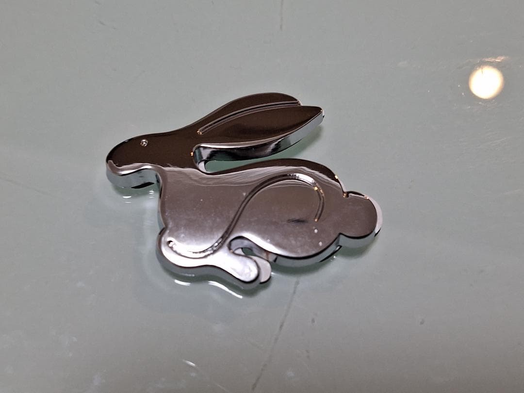 -VW Rabbit Metal Chrome Plated Small Emblem