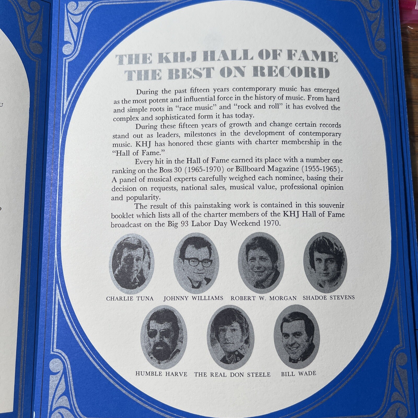 RARE 93/KHJ Hall of Fame Booklet Radio Station Memorabilia (FH-152C)