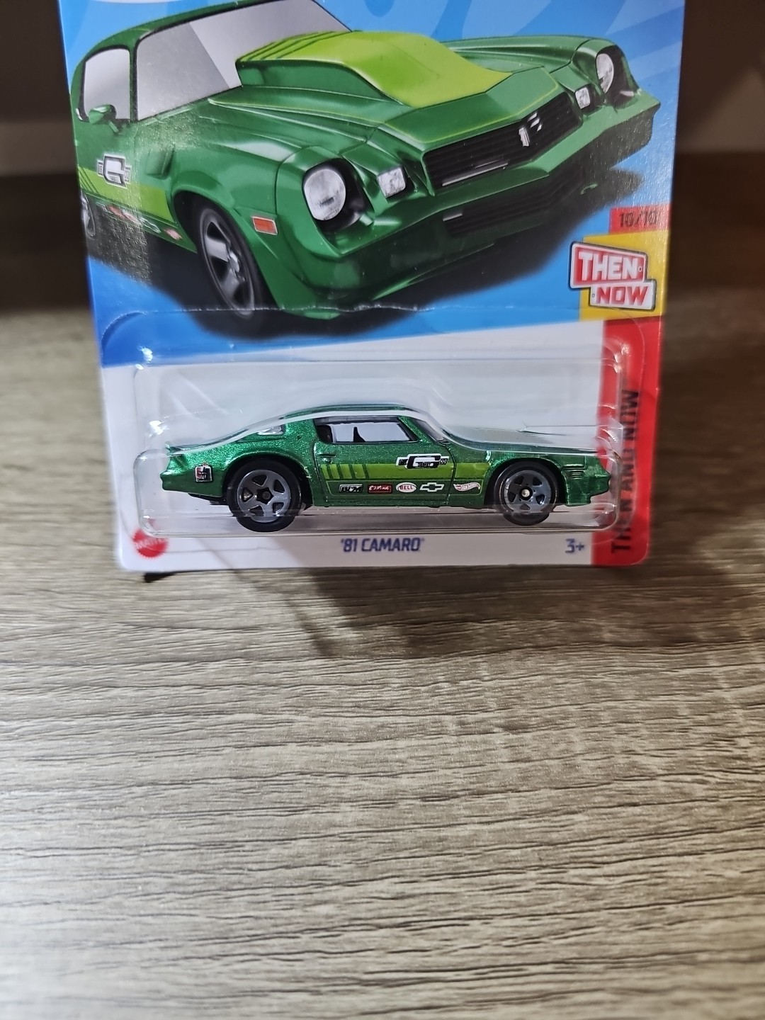 Hot Wheels ’81 Camaro Then And Now 10/10 Green Diecast 1:64 Scale Set of 7