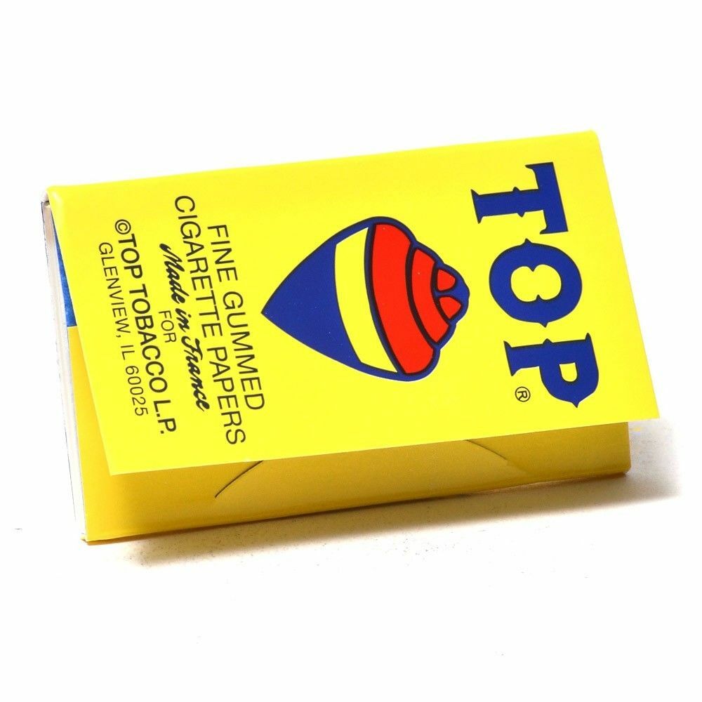 TOP Single Wide Rolling Papers – 10 PACKS – Fine Gummed RYO