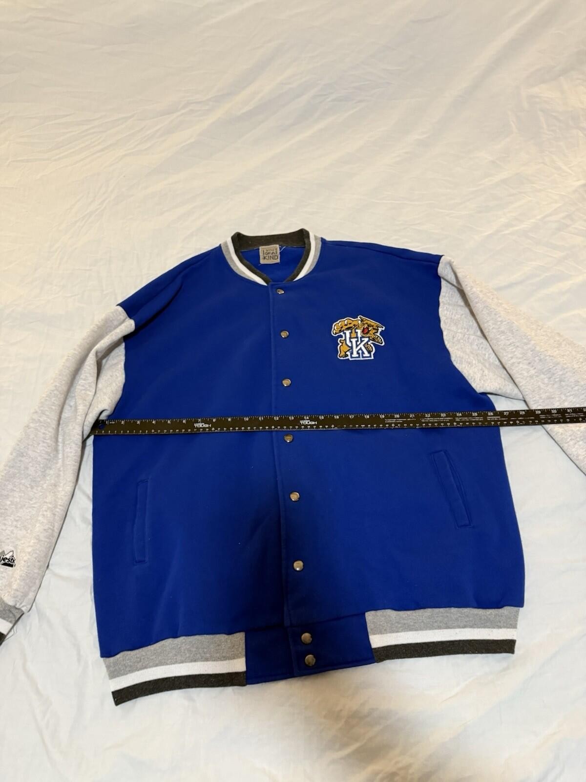 VINTAGE 90’s Majestic UNIVERSITY OF KENTUCKY VARSITY JACKEY SIZE XXL 163