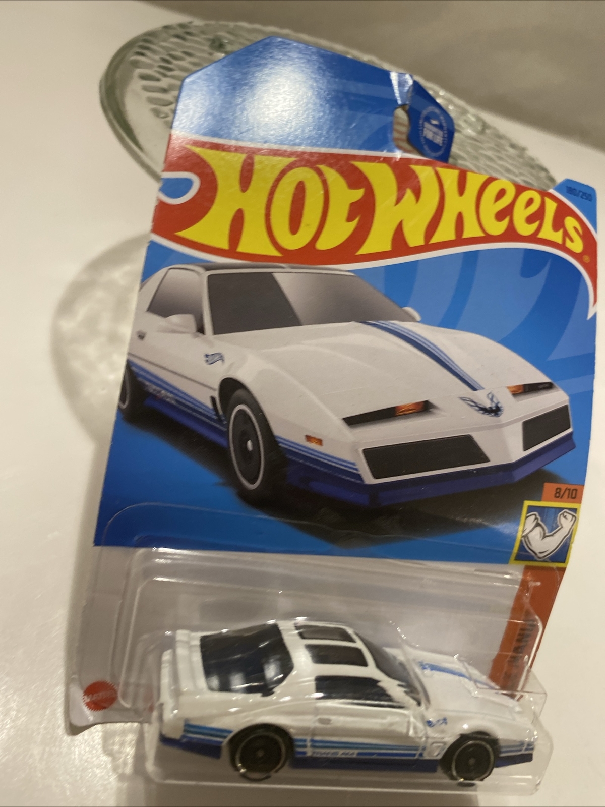 Hot Wheels ’84 Pontiac Firebird Muscle Mania #8/10 White Diecast 1:64 Scale A1