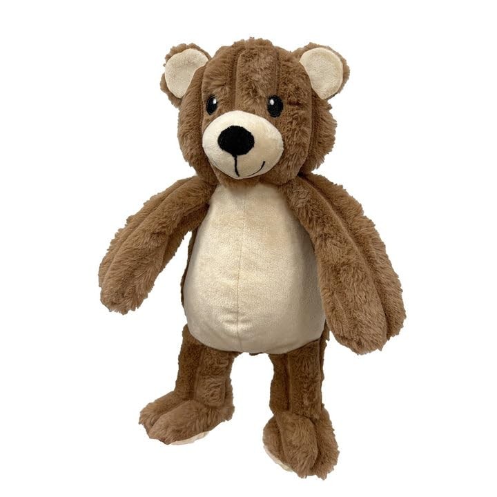 Pet Lou Teddy Bear Dog Toy, 16-Inch, Brown
