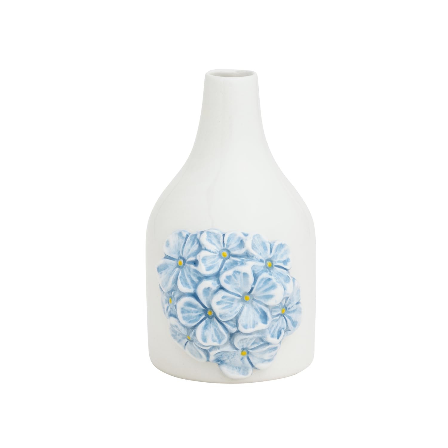 Mud Pie Ceramic Blue Hydrangea Vase